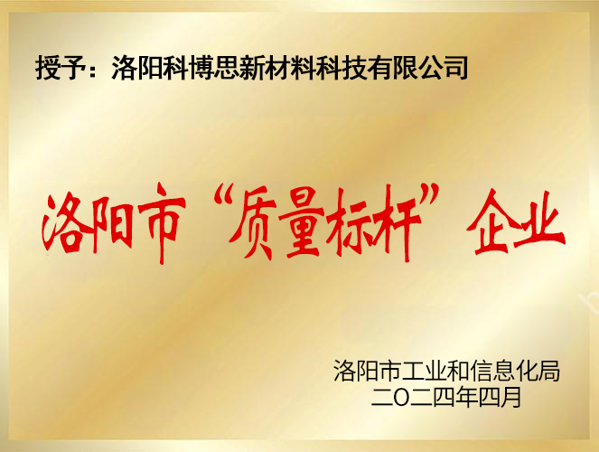 市質(zhì)量標桿